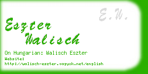 eszter walisch business card